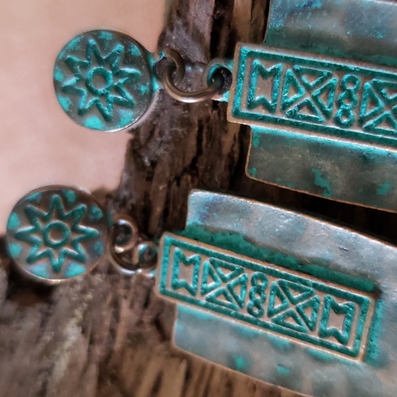 Tribal Arrow Earrings Native American Arrowhead Style - Picture 4 of 9